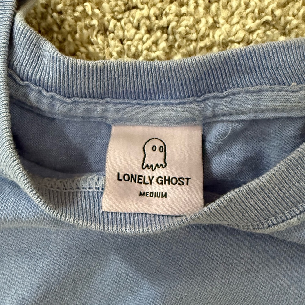 LONELY GHOST Light Blue Sorry Graphic Long Sleeve Tee - Picture 2 of 3